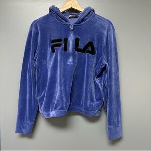 Fila Women’s Jacket Velour Quarter Zip Hoodie